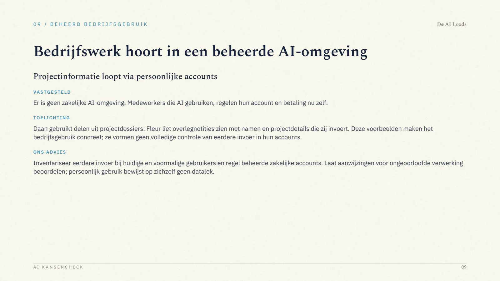 Pagina 10, Beheerd bedrijfsgebruik